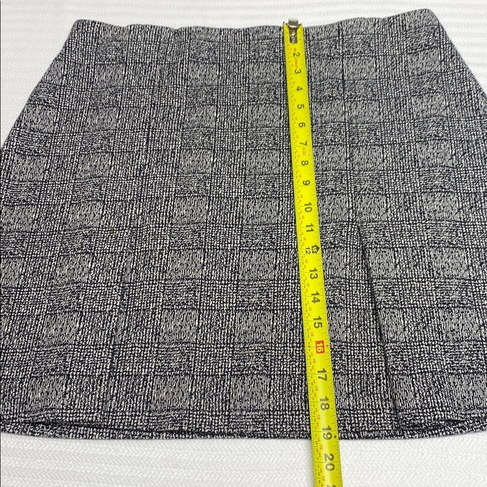 LOFT Preppy Glen Plaid Office Skirt Pleated A-Line Knit Work Academia Large - Picture 8 of 8